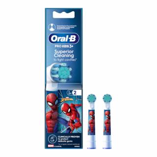 BRAUN Oral-B KIDS EB10S-2 SPIDERMAN 2szt. - końcówki dla dzieci do szczoteczki elektrycznej Oral-B - SPIDERMAN