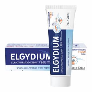 ELGYDIUM TIMER 50ml - pasta przeciwpróchnicowa dla dzieci wspomagająca kontrolę czasu szczotkownia zębów