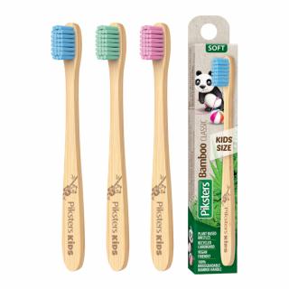 PIKSTERS Bamboo CLASSIC KIDS 1szt. - bambusowa szczoteczka do zębów dla dzieci (E5495)