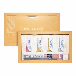 ROYAL DENTA Mini Gift SET - zestaw próbek past do zębów + szczoteczka antybakteryjna