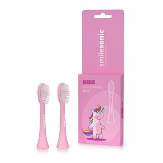 SMILESONIC KIDS Unicorn Pink 2szt. - końcówki do szczoteczki sonicznej dla dzieci SmileSonic KIDS