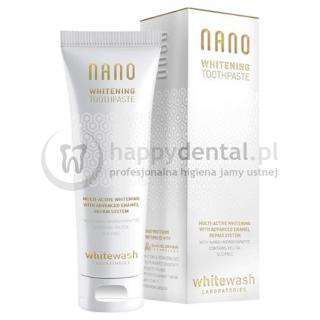 WHITEWASH NANO NT01 ORIGINAL Whitening Toothpaste 75ml - wybielająca pasta do zębów z nano cząsteczkami hydroksyapatytu