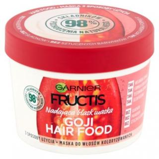 Nadająca Blask Maska do Włosów Farbowanych, Goji Hair Food, Garnier Fructis, 390 ml