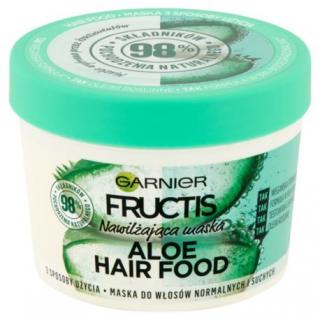 Nawilżająca Maska do Włosów Normalnych i Suchych, Aloe Hair Food, Garnier Fructis, 390 ml