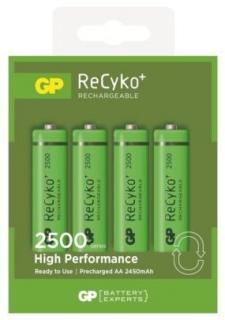 GP Batteries Akumulatorek AA Recyko+ 2500mAh 4 szt.
