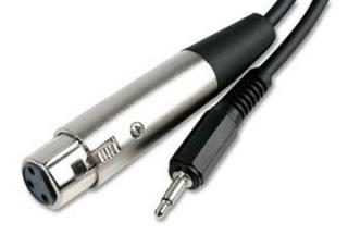 Kabel XLR-Mini Jack 0,5m
