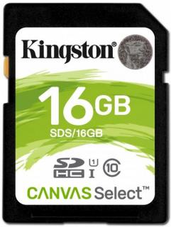 Kingston Karta pamięci SDHC 16GB UHS-1