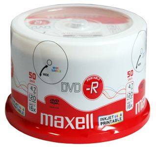 Maxell Płyta DVD-R Printable Cake 50 szt.