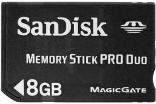 Sandisk Karta pamięci MemoryStick Pro Duo 8GB