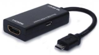 Savio Adapter microUSB do HDMI (MHL) CL-32