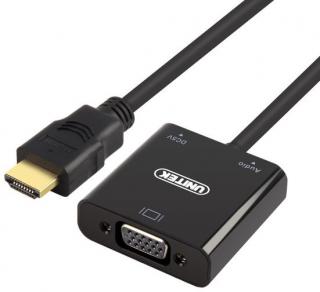 Unitek Konwerter HDMI do VGA z dźwiękiem Y-6333