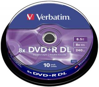 Verbatim Płyta DVD+R Double Layer Cake 10 szt.