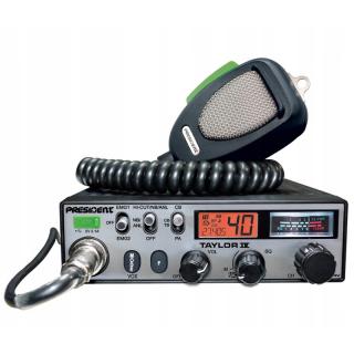 CB Radio President TAYLOR IV DM 12V/24V mikrofon DIGIMIKE z redukcją szumów