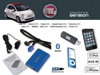 Cyfrowa zmieniarka Dension Bluetooth,USB,iPod,iPhone,AUX - Fiat,Alfa Romeo,Lancia