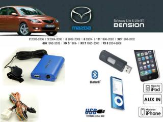 Cyfrowa zmieniarka Dension Bluetooth,USB,iPod,iPhone,AUX - Mazda 323,626,121,6,3,2