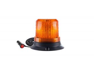 Lampa ostrzegawcza błyskowa kogut 80 LED magnes R10 12V 24V W14M AMIO-01503
