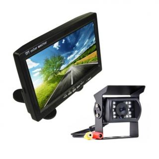 Monitor LCD 7" + kamera cofania 12v/24v