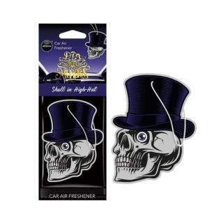 Odświeżacz powietrza AROMA CAR MUERTOS Skull in Hat Black Oud