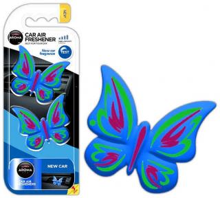 Odświeżacz powietrza AROMA FANCY SHAPES BUTTERFLY New Car