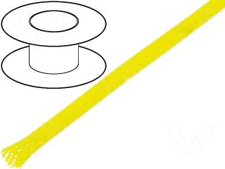 Oplot poliestrowy 4mm (3-7mm) żółty