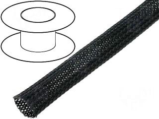 Oplot poliestrowy 5mm (4-9mm) czarny