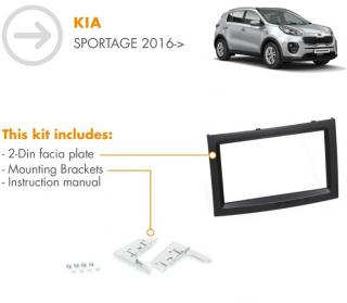 Ramka radiowa 2 DIN Kia Sportage 2015->