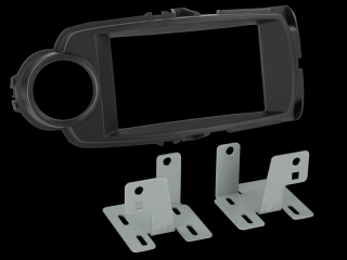 Ramka radiowa 2 DIN Toyota Yaris (XP13) 10/2011 - 02/2020 czarna