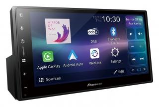 Stacja multimedialna 2 DIN Pioneer SPH-DA77DAB. Apple CarPlay i Android Auto