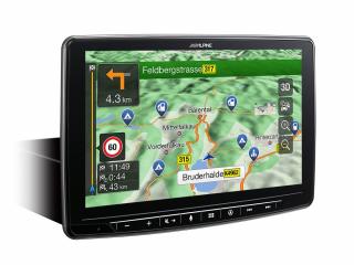 Stacja multimedialna Alpine INE-F904DC, Zaawansowany system nawigacji, 9 calowy ekran dotykowy