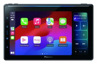 Stacja multimedialna Pioneer SPH-EVO107DAB-UNI2, 10,1 cala, typ instalacji 2-DIN, ruchomy wyświetlacz.