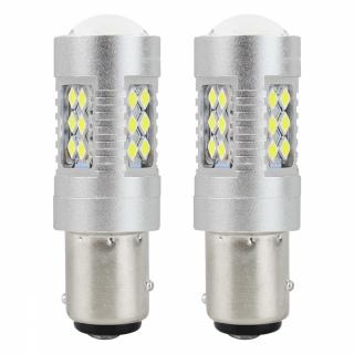 Żarówki LED CANBUS 3030 24SMD 1157 BAY15D P21/5W White 12V 24V AMIO-01438