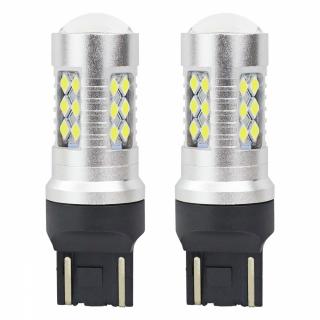 Żarówki LED CANBUS 3030 24SMD T20 7443 W21/5W White 12V 24V AMIO-02126