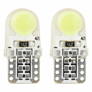 Żarówki LED STANDARD White W5W T10e COB 12V AMIO-01441