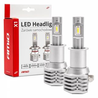 Żarówki samochodowe LED seria X1 H3 6500K Canbus AMIO-02964