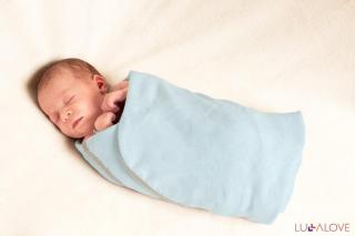 Bambusowy kocyk dla niemowląt SupeRRO Newborn - niebieski