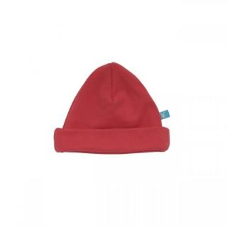 Bawełniana czapeczka dla niemowląt czerwona