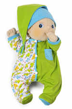 Piżama dla lalki Rubens Barn Baby - zielona