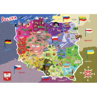 Puzzle mapa Polski