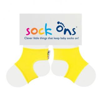 Sock ons 0-6 - nakładki na skarpetki żółte