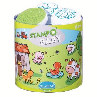 Stampo Baby farma - stemple dla dzieci z niebieskim tuszem