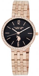 Zegarek U.S. POLO ASSN., USP8277BK, Damski, ROSE