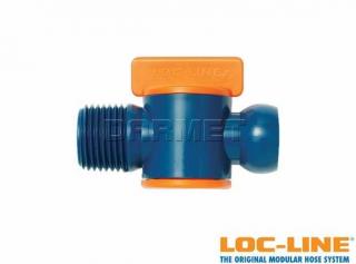 2 zawory z gwintem zewnętrznym NPT 1/2", system 1/2" - LOC-LINE (32092)