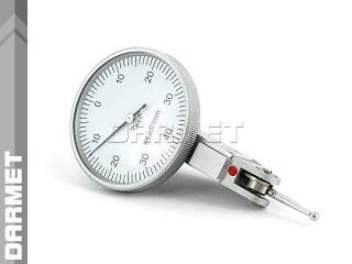 Czujnik diatest dźwigniowy | Pulpitas uchylny zegarowy poziomy | zakres 0 - 0,8 mm - DARMET 560-011