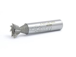 Frez kątowy wewnętrzny jaskółczy ogon  NFRF 45° x 25MM z chwytem walcowym - DOLFAMEX (DIN1833-A)