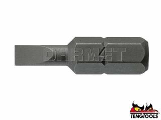 Groty płaskie FL2506B03 - 0,6 x 4,5 x 25 mm, 3 sztuki - TENGTOOLS (10604-0207)