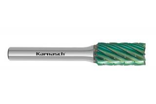 Pilnik obrotowy walcowo-czołowy ZYB HP-3 PRO z węglika | z powłoką GREEN-TEC | frez do metalu 20 x 10 mm | chwyt 6 mm - KARNASCH 116091030