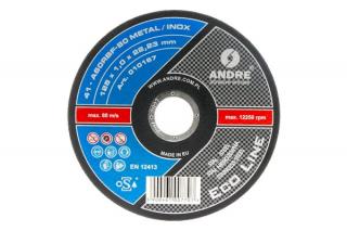 Tarcza do cięcia metalu ECO-LINE | typ 41 - 125 x 1 x 22,2 mm | A60 RBF - ANDRE 010167