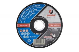 Tarcza do cięcia stali ACCU-LINE | typ 41 | 125 x 1,0 x 22,2 mm | M60 RBF - ANDRE 010465