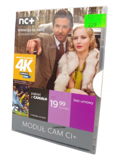 4K Moduł NC+Cayman CAM CI+ pakiet Extra z Canal+ 1 miesiąc  Canal+ 4K Ultra HD TVP 4K