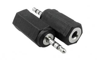 Adapter wtyk Jack 2.5mm stereo na gniazdo Jack 3.5mm stereo